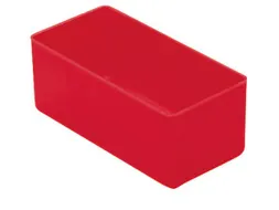 Inzetbak HxLxB 40x99x49mm Polystyreen Rood 50 stuks