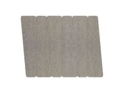 Akoestische PET-vilt trapezium stroken donkergrijs 30x120cm 6 stuks