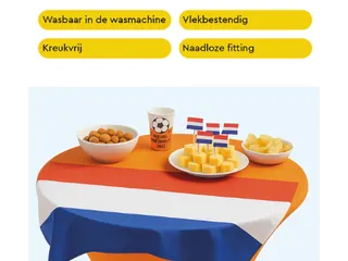Tafelrok BRASQ voor statafel 80cm oranje - 7