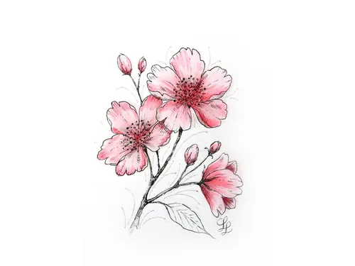 Tekenset Sakura Creative Kit Cherry Blossom 6 stuks
