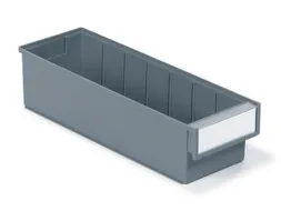 stellingbak,HxBxD 100x132x400mm,PP,grijs