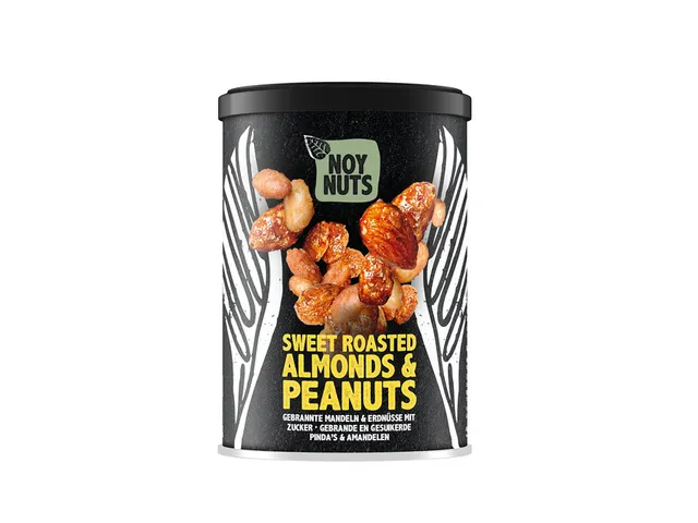 Cacahuètes NoyNuts sucrées et grillées avec des amandes boîte 135g