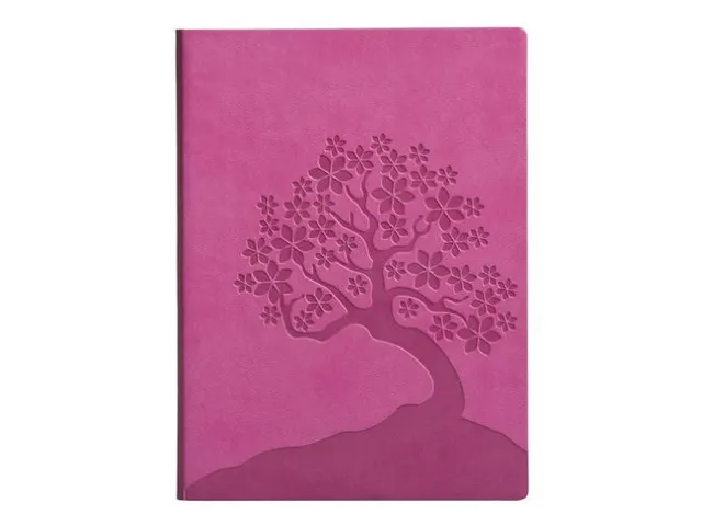 Carnet de notes Essential Pink Cherry Blossom ligné 13x18cm