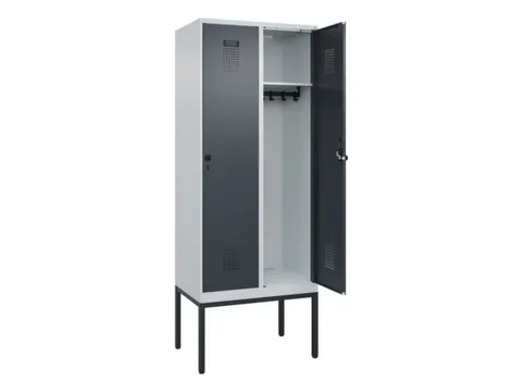 locker,HxBxD 2120x800x500mm,2vak,vak B 400mm,draaigrendel