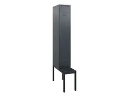 locker met bank,HxBxD 1950x300x815mm,1vak,vak B 300mm,cil.-slot