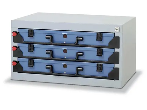 Opbergtoren Met Assortimentskoffers Plaatstaal 555x350mm 3x Koffer B