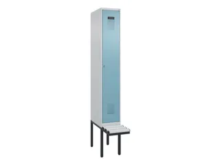 locker met bank,HxBxD 2120x300x815mm,1vak,vak B 300mm,cilinderslot - 2