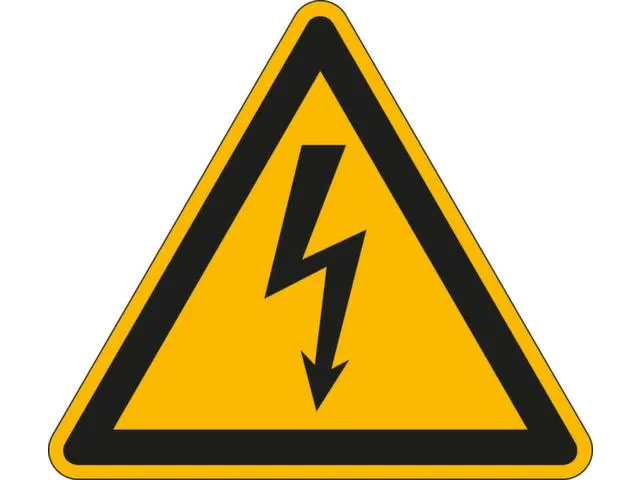 Panneau D'avertissement,Avertissement Tension Électr.,Étiquette