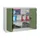 Vouwdeurkast 1000x1200x600mm 2legborden Verzinkt Ral7035 Front Ral6011