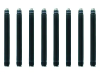 Inktpatroon Waterman lang Zwart 8 stuks - 6