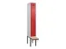 locker met bank,voor scheiding van kleding,HxBxD 2120x300x815mm,1vak