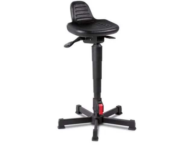 Stahulp H 590-780Mm Zithoogteverstelling Zitting zwart pu staal