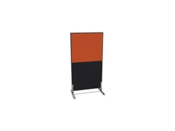 scheidingswand,HxB 1545x800mm,CC-zwart,BN3012-oranje