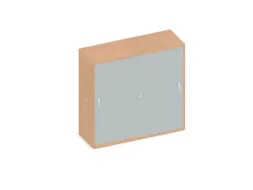Schuifdeurkast 1150x1200x430mm Romp Beuken Decor Front Lichtgrijs