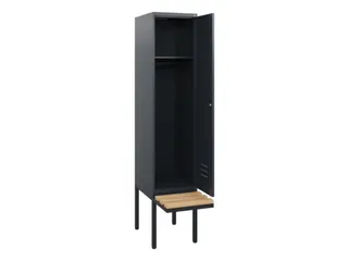 locker met bank,HxBxD 1950x400x815mm,1vak,vak B 400mm,cil.-slot - 2