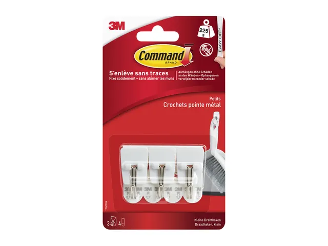 Draadhaak Command incl bevestigingsstrip 3 stuks