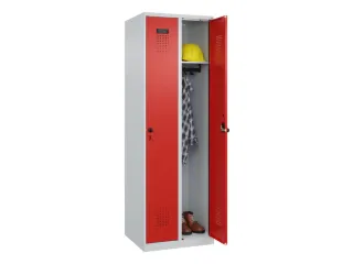 locker,HxBxD 1850x600x500mm,2vak,vak B 300mm,draaigrendel - 1