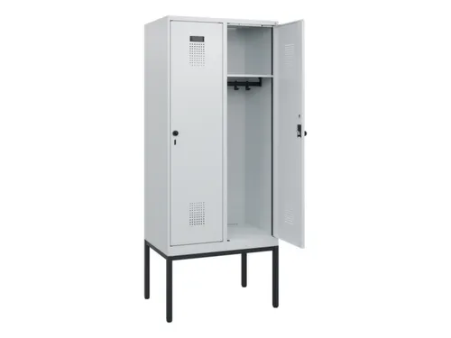 schoollocker,HxBxD 1950x800x500mm,2vak,vak B 400mm,draaigrendel