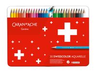 Kleurpotloden Caran d'Ache Swisscolor aquarel 30stuks ass.