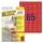 Gekleurde Etiketten Avery Zweckform 38.1x21.2mm Rood 1300 stuks