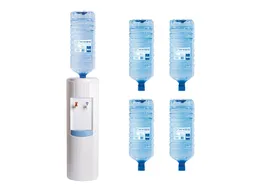 Watercooler Basic Wit + 4x Bronwater 18 Liter