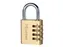 Hangslot Master Lock 604EURD combinatieslot messing 40mm