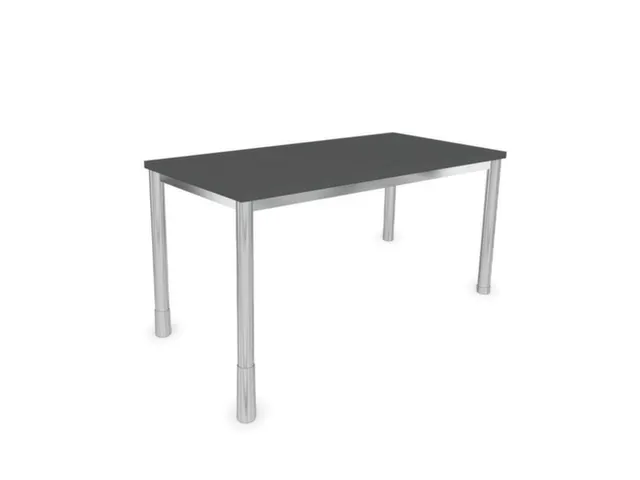 In hoogte verstelbaar bureau,HxBxD 720-840x1200x600mm,MS-donkergrijs