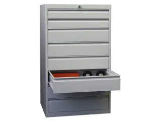 ladekast HxBxD 1200x715x600mm 8laden slot RAL7035 front RAL7035 - 3