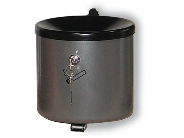 Veiligheidswandasbak Rvs 2.4 liter 145x150mm Kantelbaar Slot Grafiet