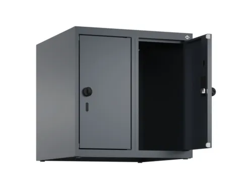 opzetkast,v. locker,2vak.,vak B 250mm,HxBxD 500x500x500mm,vleugeldeur