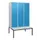 locker met bank,HxBxD 1950x1200x815mm,3vak,vak B 400mm,cil.-slot