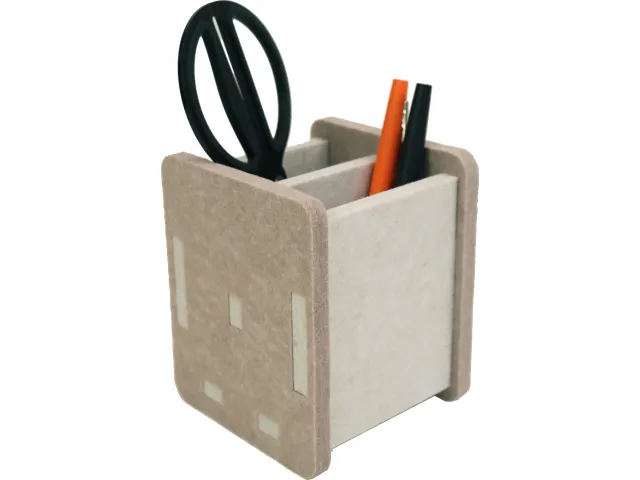 UNILUX Kube pen holder grey