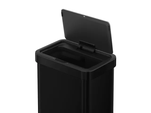 Afvalbak EcoNova Sensor Bin 50 liter Mat Zwart