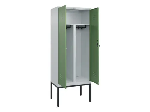 PBM-locker,HxBxD 2120x800x500mm,2vak,vak B 400mm,draaigrendel