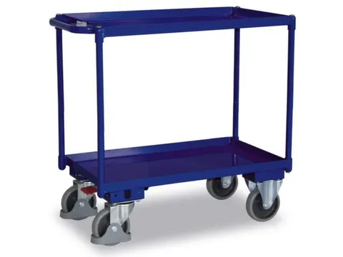 Tafelwagen 400kg Laadvlak 1000x700mm 2 Etages Staalplaat