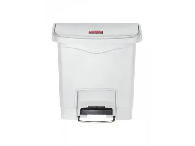 Pedaalemmer Slim Jim Step On Front Kunststof 15 Liter Wit