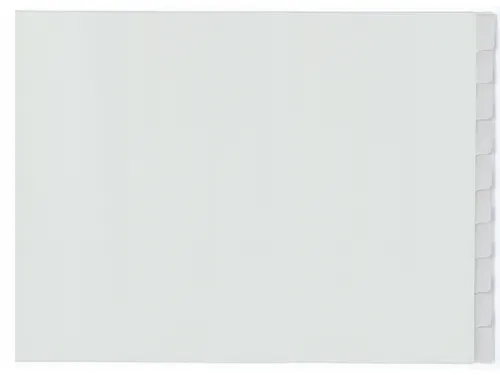 Tabblad Kangaro A3 venster PP 120 micron grijs 4-gaats 10-delig dwars