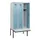 locker met bank,HxBxD 1950x900x815mm,3vak,vak B 300mm,cilinderslot