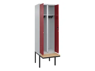 locker voor scheiding van kleding,HxBxD 2120x600x815mm,2vak - 2