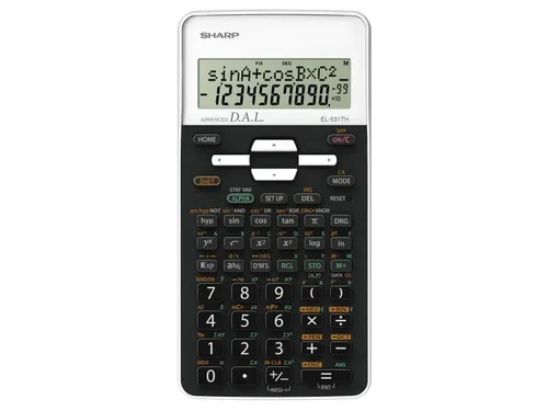 Calculator Sharp-EL531THBWH zwart-wit wetenschappelijk