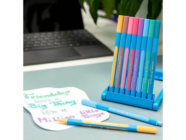 Balpen Slider Edge Pastel, Pastel baby blauw