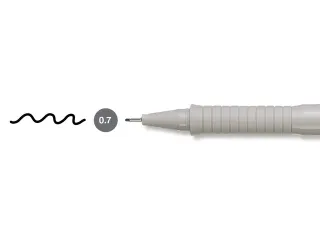 Tekenpen Faber Castell Ecco Pigment 0.7mm Zwart - 5