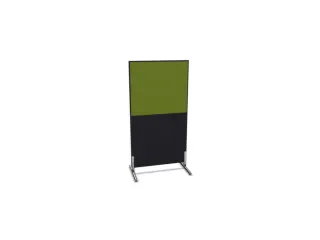scheidingswand,v. kantoor-scheidingswand,CC-zwart,BN7048-groen - 1