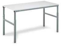 Systeem-Montagetafel Hxbxd 650-900x1500x700mm 300Kg Ral7035