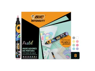 Paintmarker Bic Intensity pastel assorti 8 stuks - 2