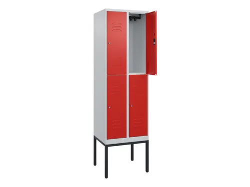 dubbeldekse locker,HxBxD 2120x600x500mm,2x2vak.,vak B 300mm