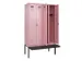 locker met bank,voor scheiding van kleding,HxBxD 2120x1200x815mm,4vak