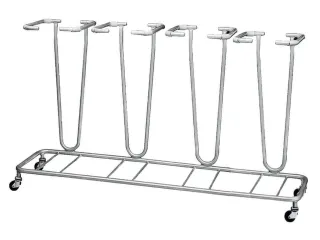 Afvalverzamelaar 4x70 Liter Afvalzakken Gelakt Verrijdbaar - 2