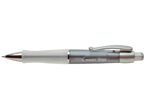 Balpen Pilot Vega Transparant Zwart 1.0mm Medium Punt