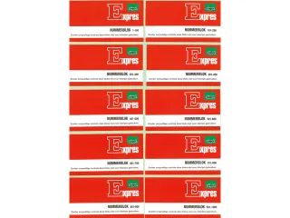 Nummerblok Sigel Expres groen 10 blok a 100 vel 1 t/m 1000 - 1